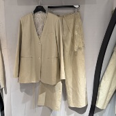 背心阔腿裤 欧洲站2026春季 韩系风两粒扣休闲西装 时尚 两件套女 新款