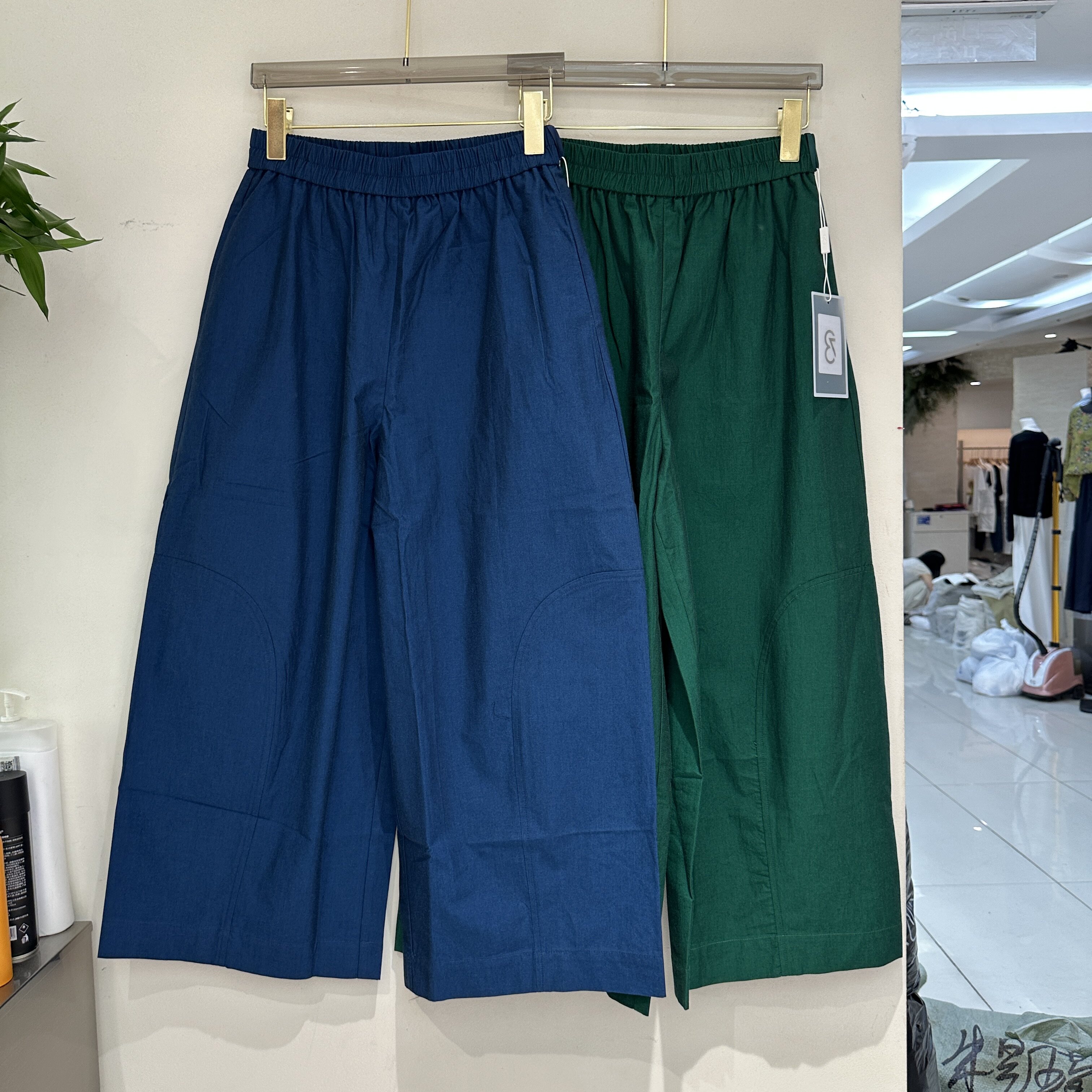 欧洲站2026夏季新款欧货松紧高腰百搭松弛感女洋气纯色休闲气球裤
