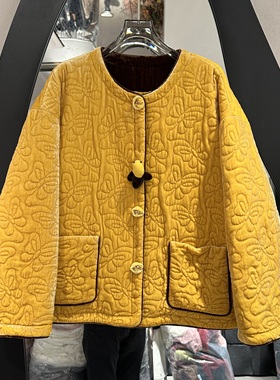 欧洲站2025冬季新款圆领重工刺绣轻奢百搭真丝白鹅绒服外套58211