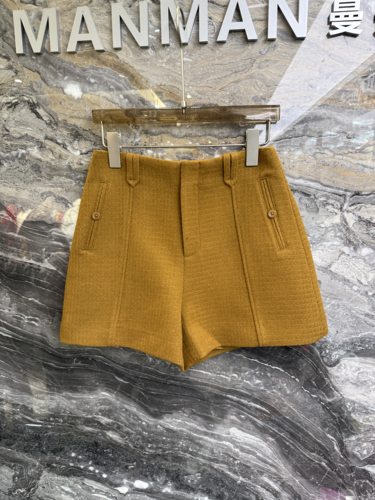 欧洲站2025冬季新款高腰显瘦百搭休闲短裤女百搭显瘦a字短裤62273