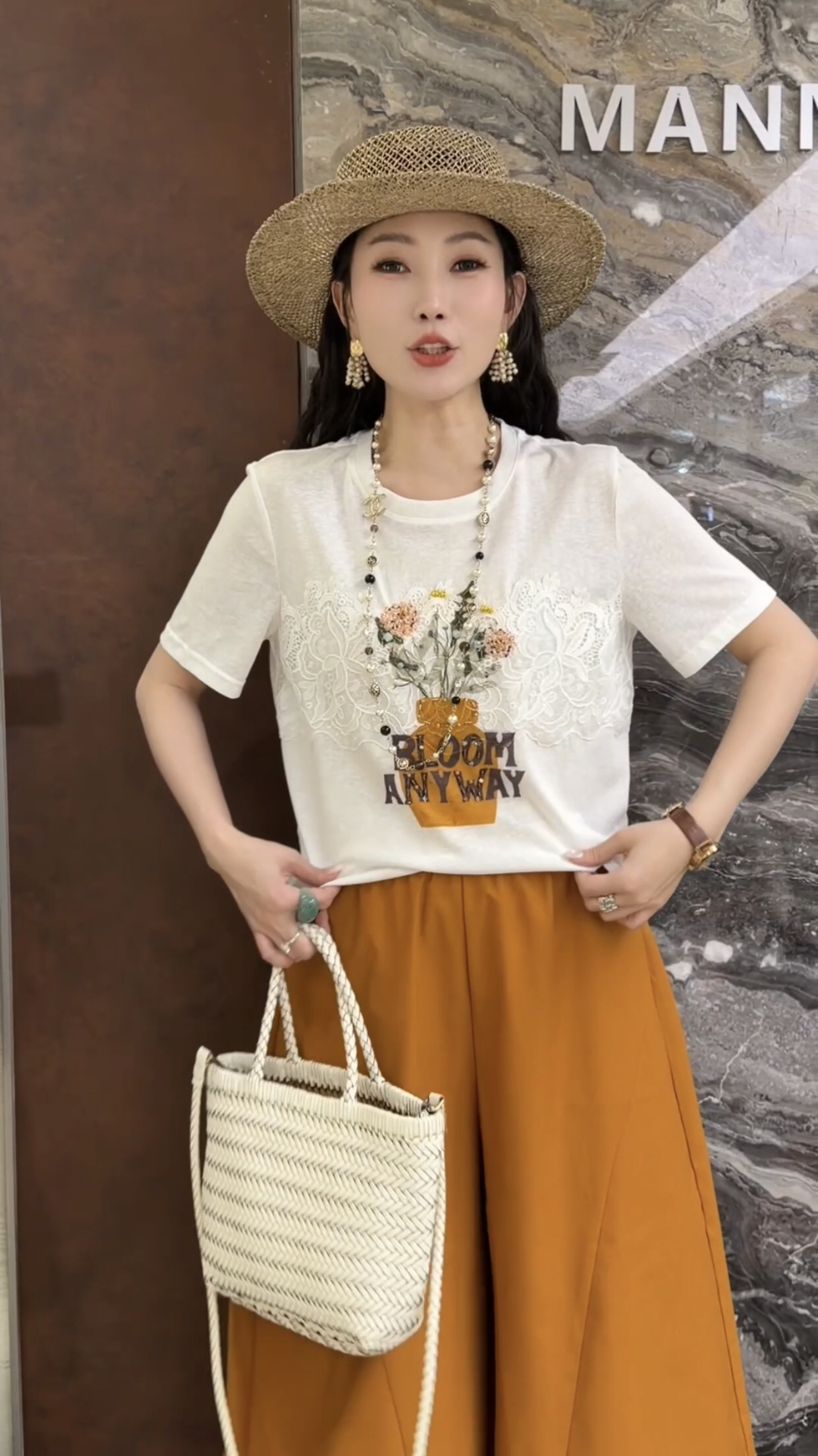 欧洲站2026夏季新款韩系减龄圆领百搭短袖花朵印花拼蕾丝短袖T恤