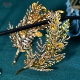 优拉潘 HP948金色复古优雅新娘发箍水钻镶嵌头饰舞蹈演出精美发饰