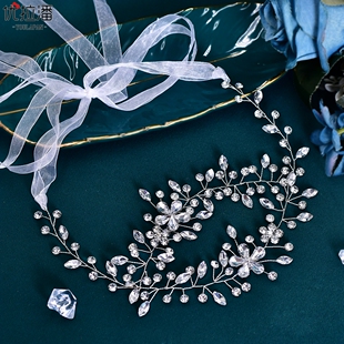 优拉潘 欧美创意水钻百搭婚纱礼服腰封设计感小众配裙子腰带SH566