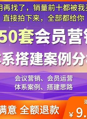 品牌VIP会员行销推广活动方案电商付费会员体系搭建营运案例思路