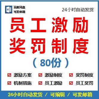 员工激励方案制度销售业务员激励公司员工奖罚奖惩制度机制措施