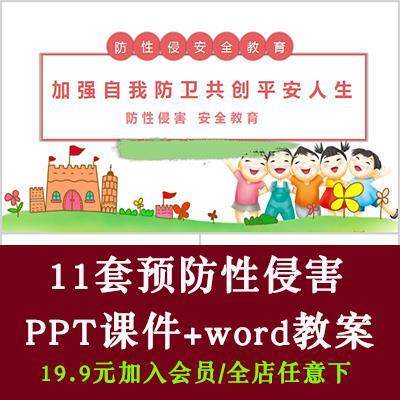 中小学生防性侵主题班会正确引导预防性骚扰学会自我保护ppt课件