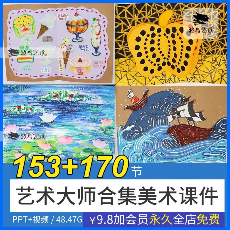 少儿童美术艺术大师教程课件美术课ppt创意绘画课程资料教师教学