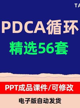 PDCA循环工作方法培训PPT成品课件护理PDCA品管圈案例汇报PPT模板