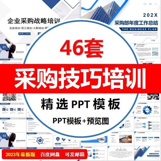 采购技巧培训PPT成品课件谈判企业公司采购部门管理总结模板