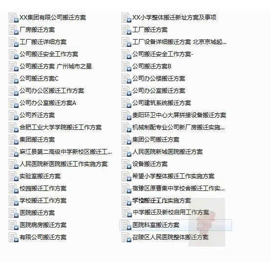 Q乔迁搬迁工作实施方案预案计划公司办公楼学校医院厂房搬迁方案