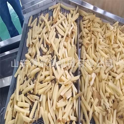 速冻薯条全套加工设备龙岩红薯地瓜条上浆上粉油炸流水线
