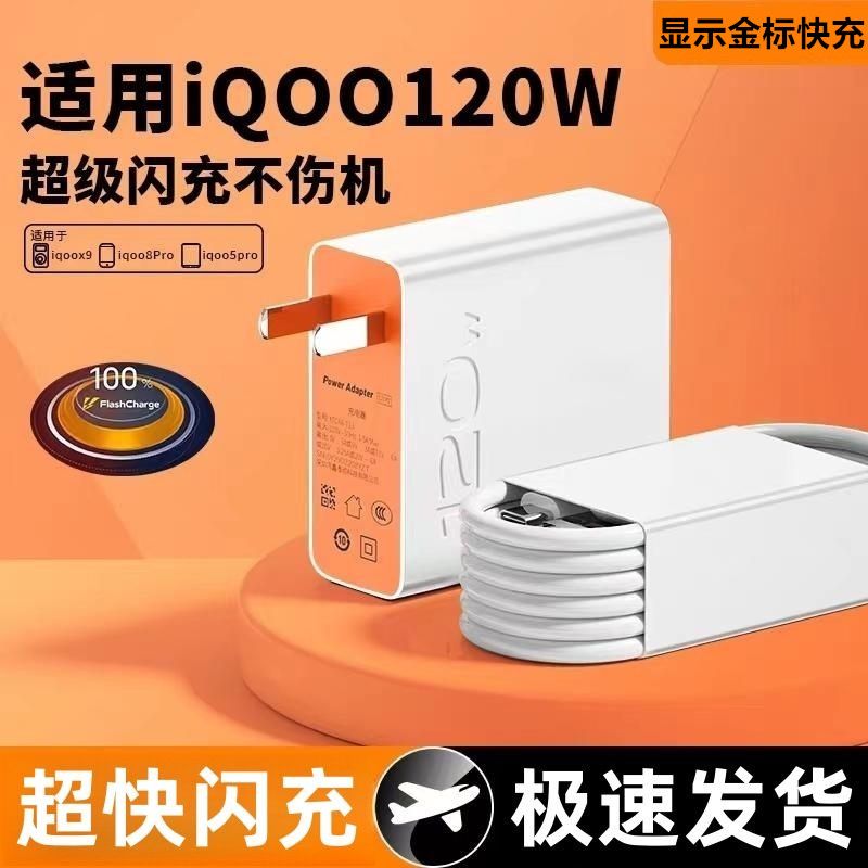 适用IQO120W充电器neo7/895pr超