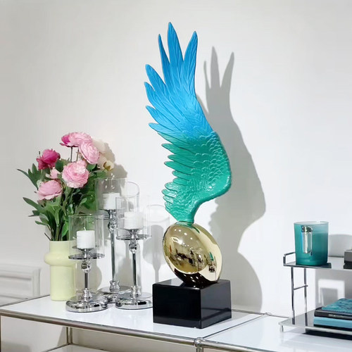 现代轻奢大型天使落地摆件酒店售楼处高端会所客厅雕塑艺术装饰品