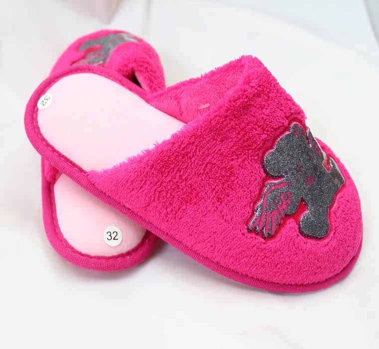 Pantoufles enfants en suède pour printemps - semelle caoutchouc - Ref 1026809 Image 3