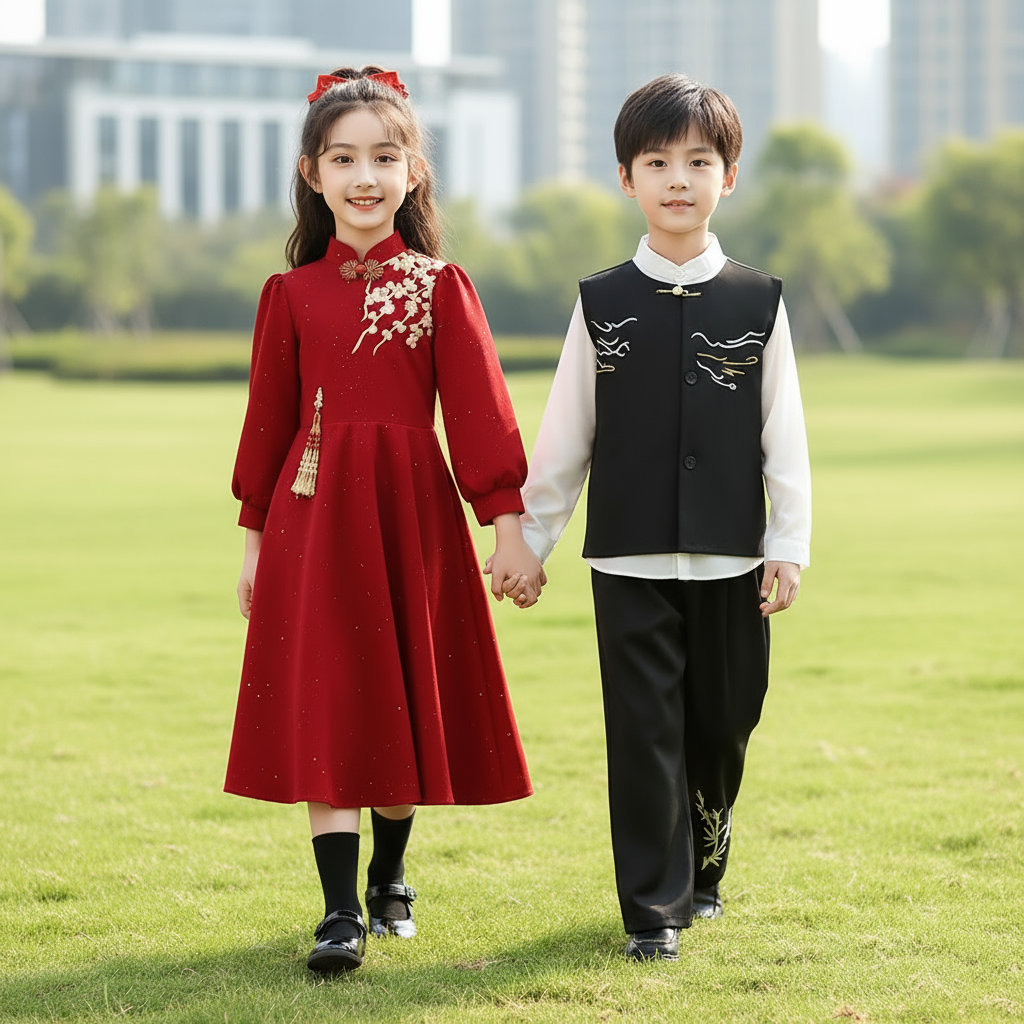 儿童合唱演出服中小学生大合唱团