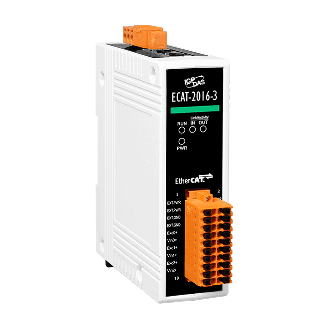 泓格ECAT-2016-3 应变计的 EtherCAT 从站 I/O 模块 ECAT-2016N