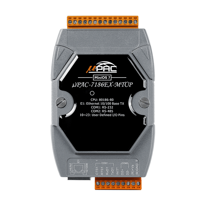 uPAC-7186EX-MTCP泓格以太网控制器 uPAC-7186EXD-MTCP