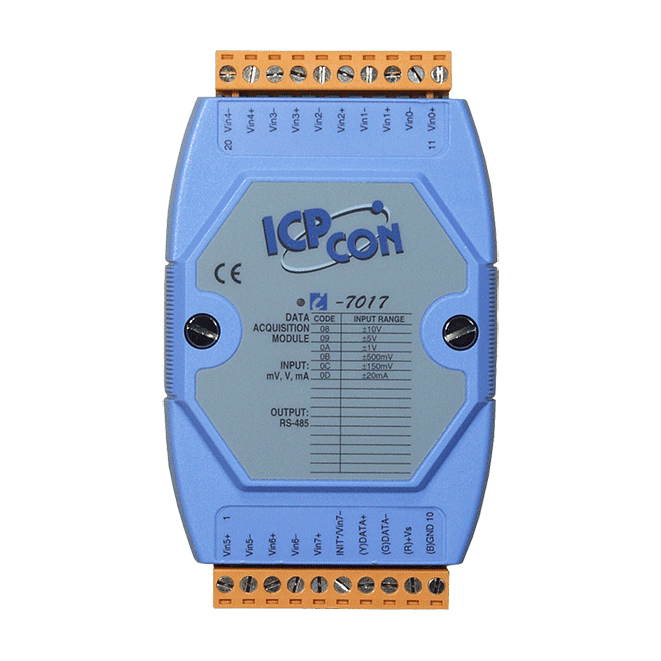 ICPDAS泓格I-7017 8路模拟量输入模块 I-7017F/M-7017