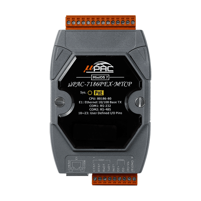 uPAC-7186PEX-MTCP泓格以太网控制器uPAC-7186PEXD-MTCP