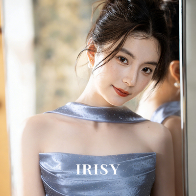 法式高级感新娘敬酒服抹胸晚礼服