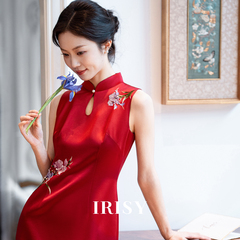 IRISY 新中式新娘红色旗袍女气质高级感敬酒服国风改良订婚礼服裙