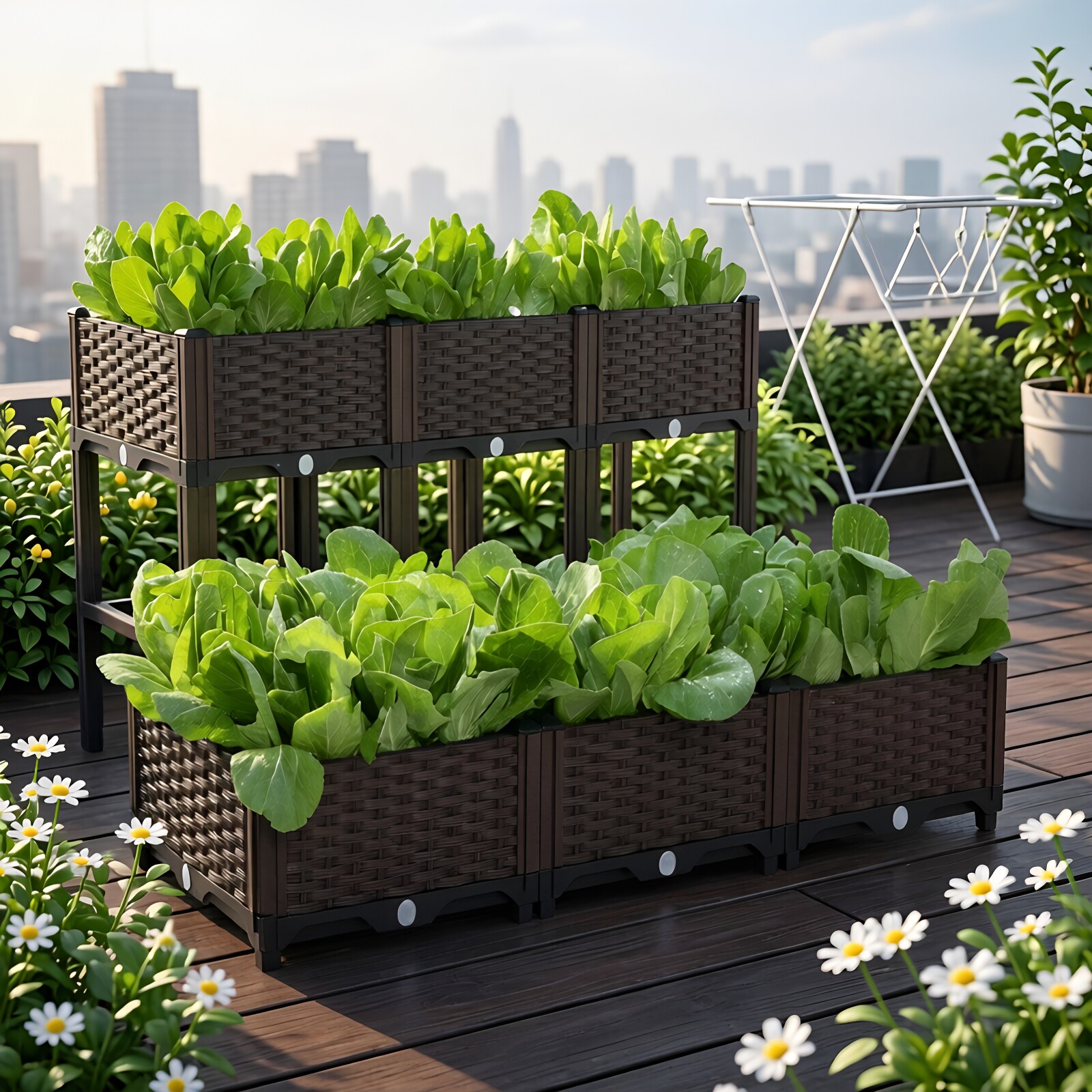 户外楼顶阳台种菜专用箱种植箱