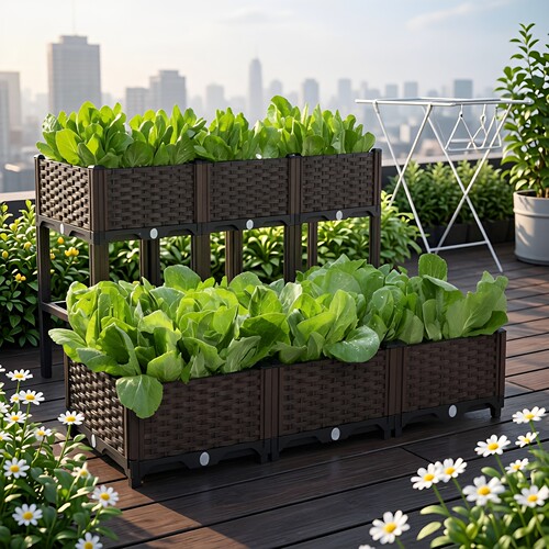 户外楼顶阳台种菜专用箱种植箱