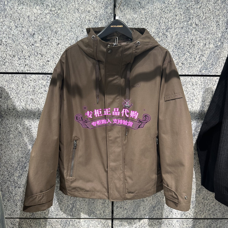 【工装薄羽绒服】杰克琼斯秋冬男装新款廓形夹克外套潮226423004