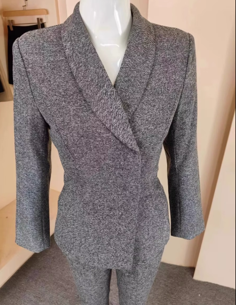 珠宝店工装周秋冬季新款灰色长袖大码西装外套套装正装女福工作服,女装/女士精品,职业女裤套装,淘宝优惠券,粉丝福利购,淘宝优惠卷