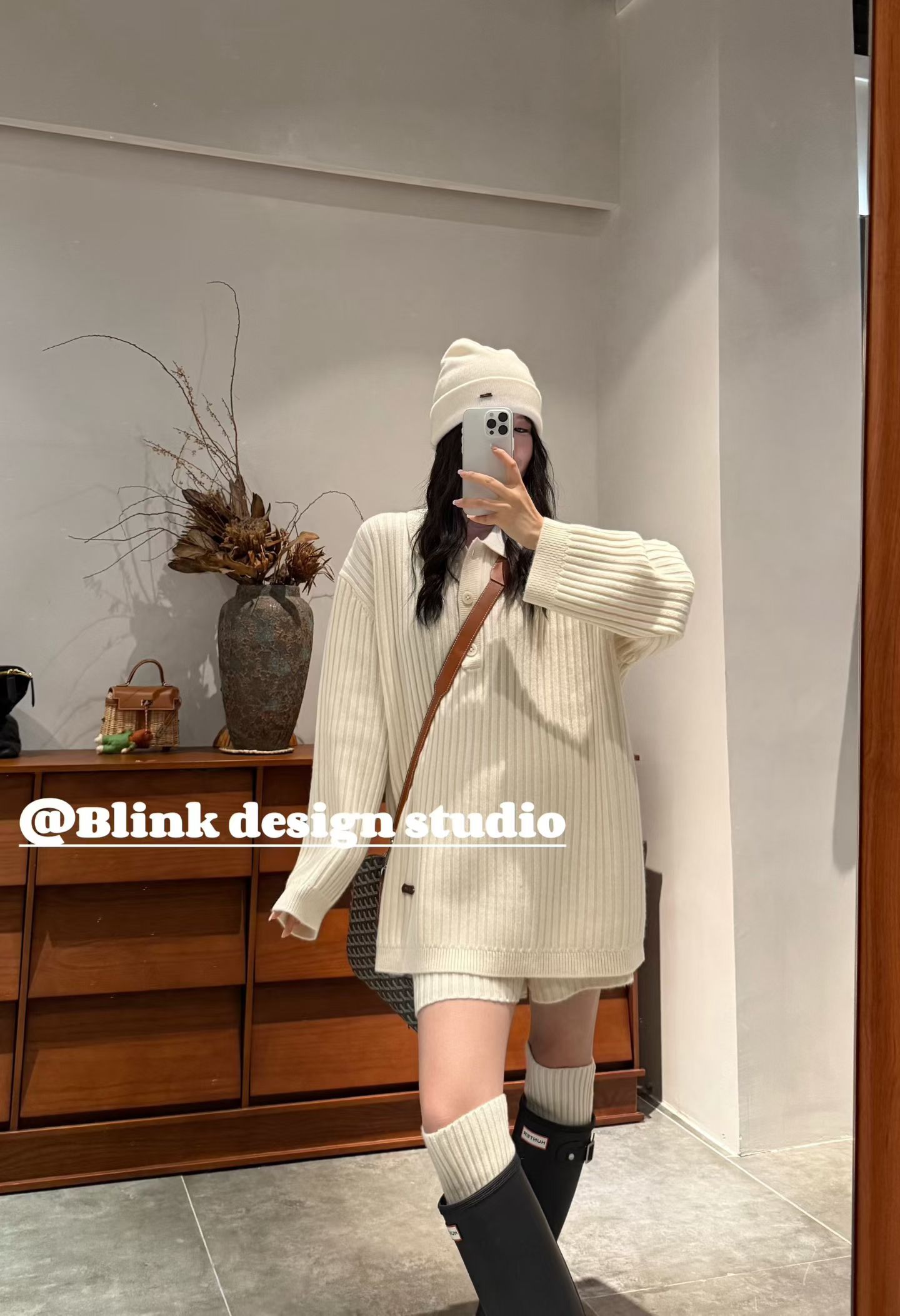 非实价2025冬季新款欧洲站潮牌简约轻奢百搭宽松休闲羊绒毛衣套装