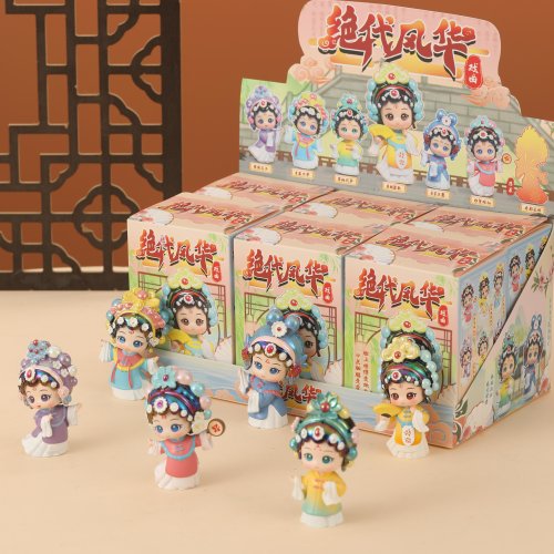 北京文创京剧花旦盲盒摆件伴手礼