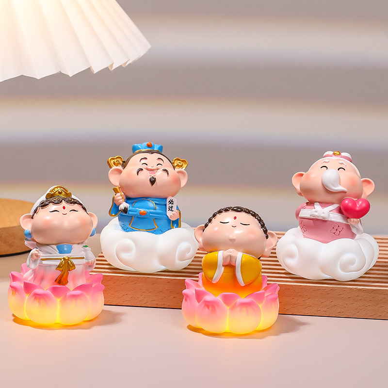 逢考必过文曲星如来佛祖观音摆件