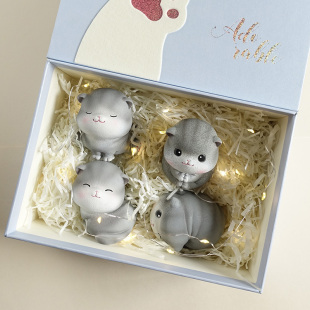 可爱小猫咪摆件治愈系办公室桌面生日2025新款生日礼物送女生小众