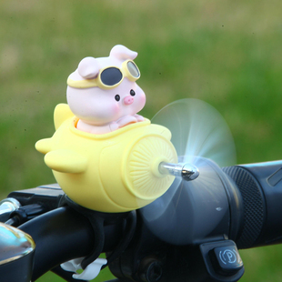 自行车小配饰电动车装 饰电瓶车风车摆件婴儿童平衡车公仔公路车把