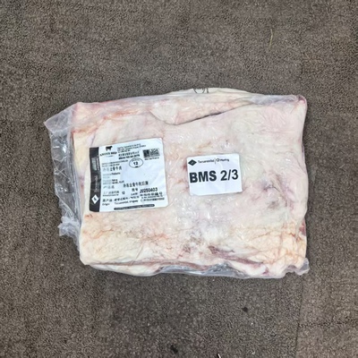 乌拉圭12厂纯血黑安格斯谷饲200天后胸86元/KG 小块型手切牛肉