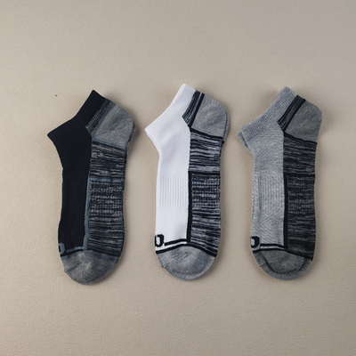 外贸库存男士短袜春夏季棉混透气船袜吸汗防臭棉袜运动四季男袜子