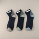 四季 毛巾底男袜中腰纯棉透气网面毛圈底黑色防臭运动袜吸汗跑步袜