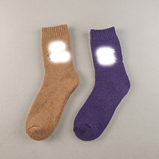 女袜冬天雪地袜子 大码 库存尾货冬季 全毛圈加厚羊毛袜保暖超厚实