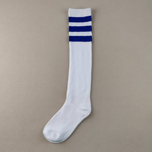 库存尾货微脏女士及膝小腿袜纯棉高筒条纹学生袜四季 吸汗防臭女袜