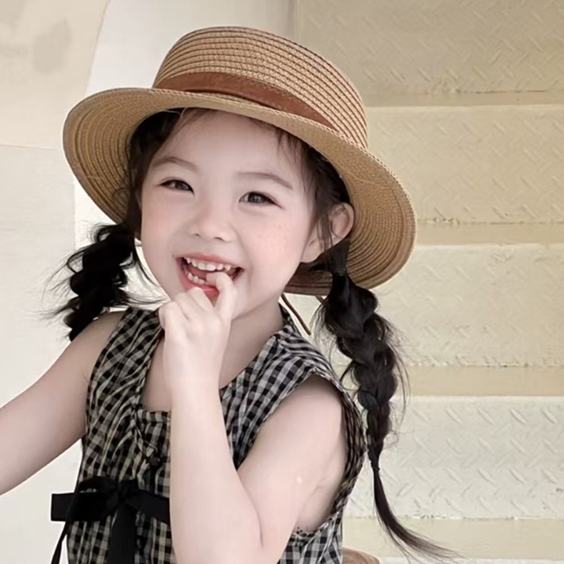 儿童防晒渔夫帽夏季遮阳帽