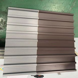 厂房双层隔热长城板雨棚隔热铝瓦950型聚氨酯填充隔热铝板