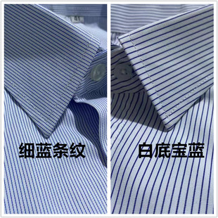 蓝色条纹假领子商务衬衣领衬衫领子男女通用交通银行地铁单位尖领