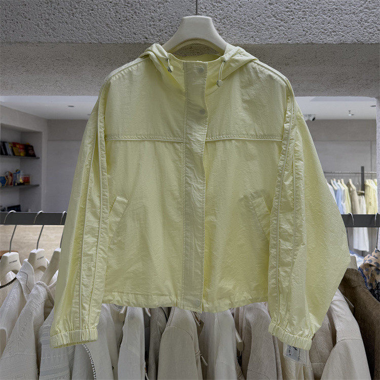 韩国东大门26春夏新帽子抽绳设计韩版休闲宽松薄款百搭外套19807