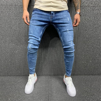 Spring Hip-Hop Denim Trousers Men Fashion Streetwear Jeans