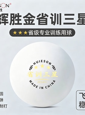 辉胜 乒乓球三星级成人比赛训练耐打球40+新材料兵乓球官方正品