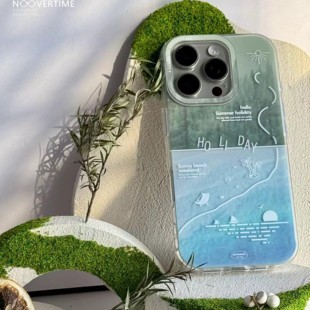 Noovertime原创「悠长假期·Holiday」磨砂亚克力双层IMD工艺森系清凉高级感小众时尚 iPhone17p华为p70手机壳