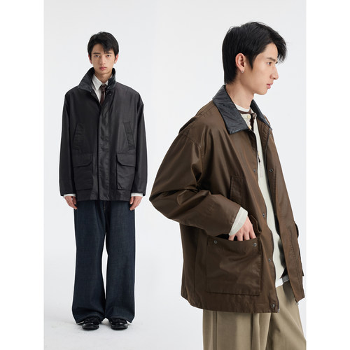 BUTTBILL做旧复古工装口袋夹克