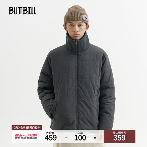 BUTTBILL 25AW复古防泼水石墨烯内里3m新雪丽棉衣服宽松通勤外套