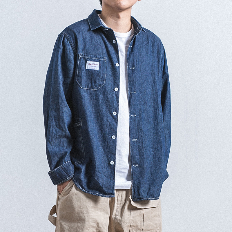 18AW Work ShirtÈÕϵ¶à¿Ú´ü¹¤×°Ë®Ï´Å£×гÄÉÀÄÐÅ®¿íËɳ¤³ÄÒÂÍâÌ×