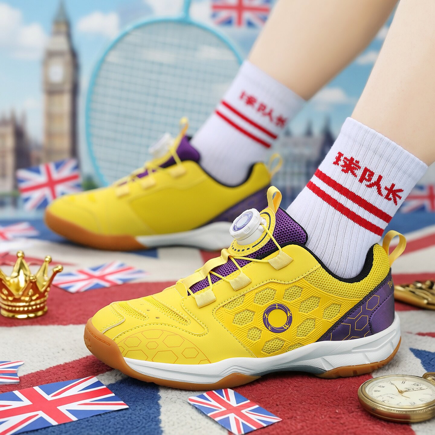 英国Gopers潮牌男女童鞋羽毛球鞋
